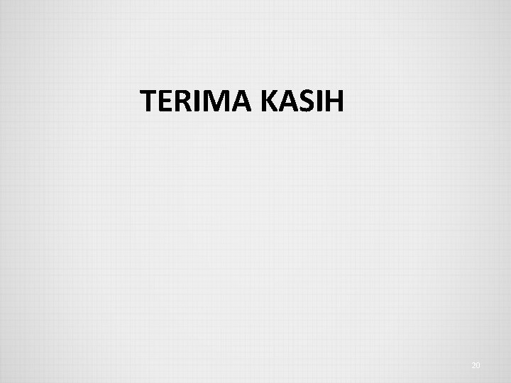 TERIMA KASIH 20 