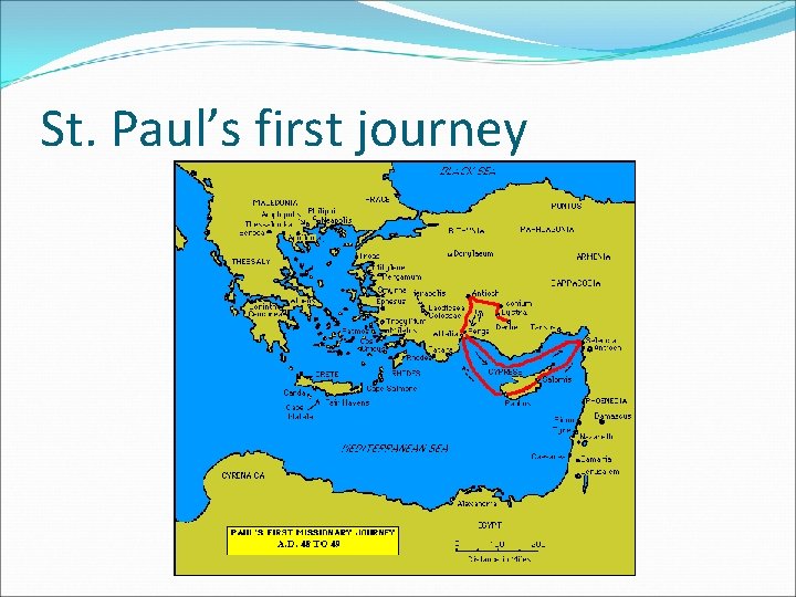 St. Paul’s first journey 