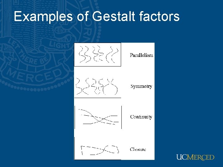 Examples of Gestalt factors 