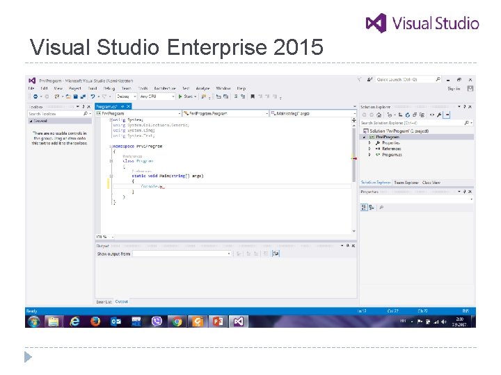 Visual Studio Enterprise 2015 