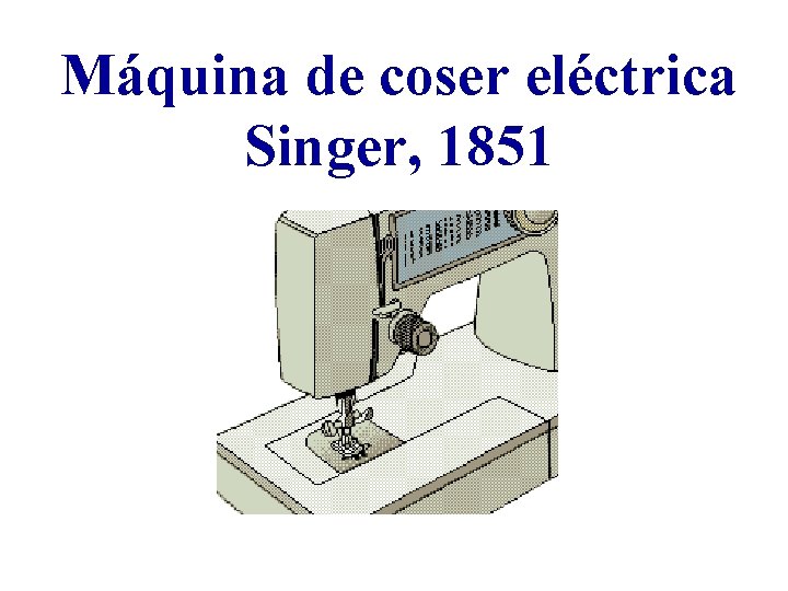 Máquina de coser eléctrica Singer, 1851 