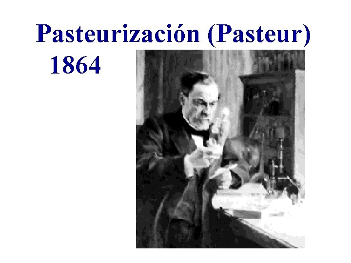 Pasteurización (Pasteur) 1864 