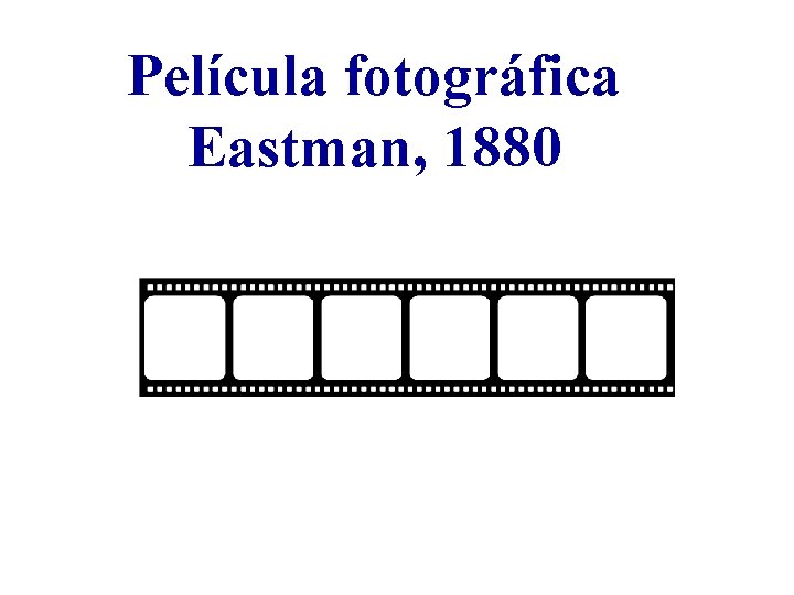 Película fotográfica Eastman, 1880 