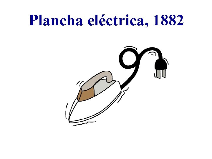 Plancha eléctrica, 1882 
