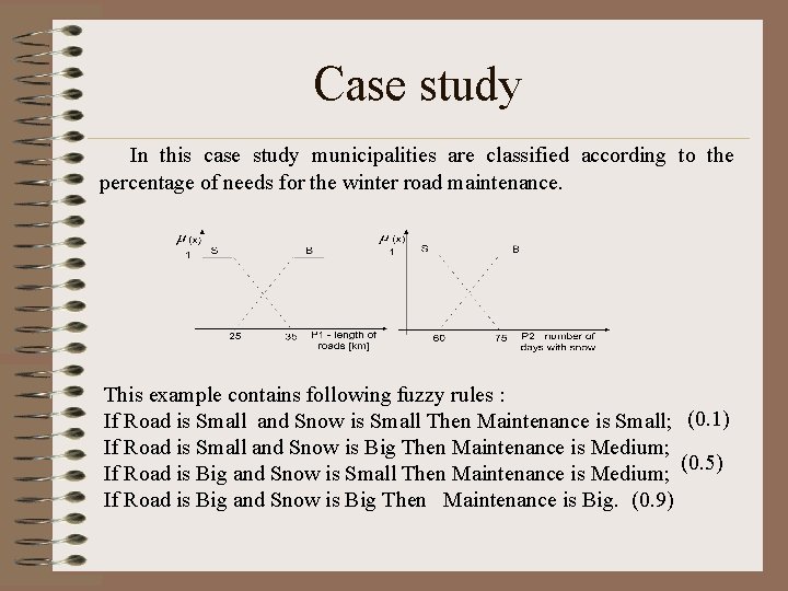 Case study In this case study municipalities are classified according to the percentage of Case study In this case study municipalities are classified according to the percentage of