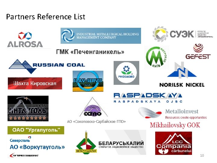  Partners Reference List 10 