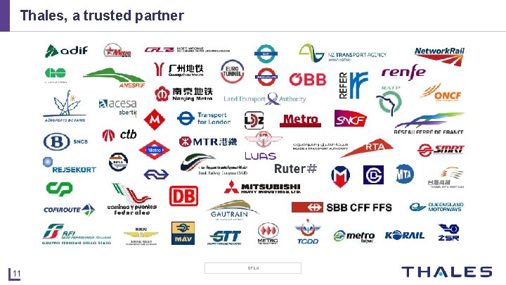 Thales, a trusted partner 11 OPEN 