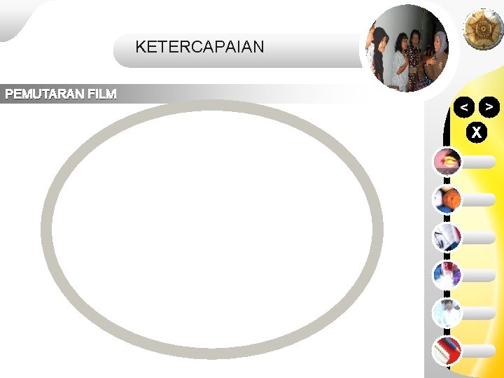 KETERCAPAIAN > PEMUTARAN FILM > X 