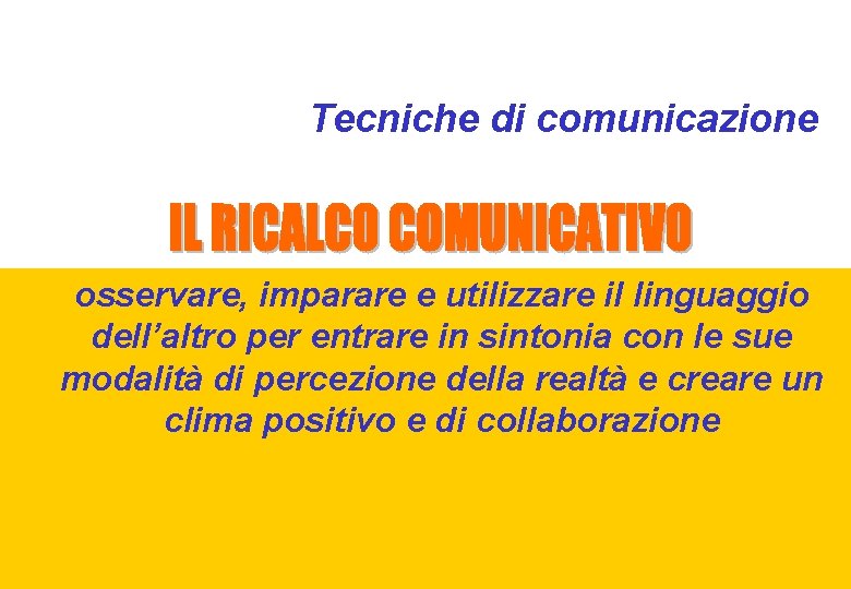 Tecniche di comunicazione osservare, imparare e utilizzare il linguaggio dell’altro per entrare in sintonia