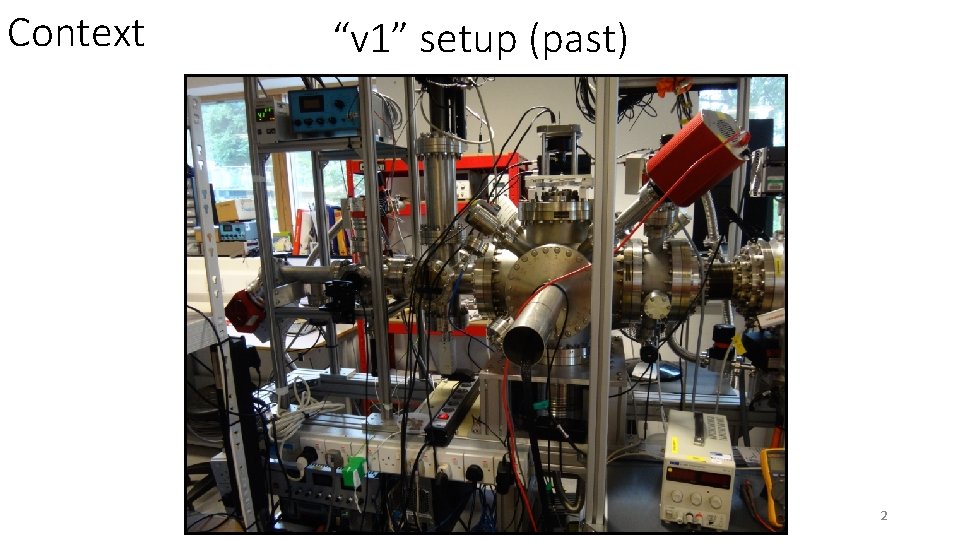Context “v 1” setup (past) 2 