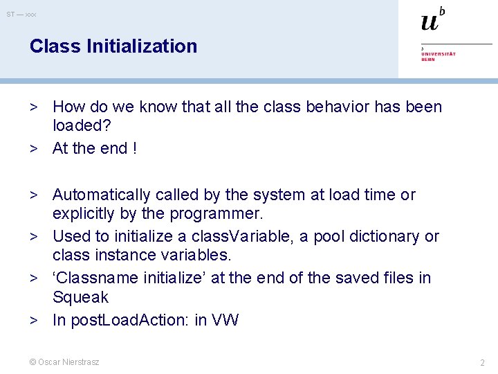 ST — xxx Class Initialization > How do we know that all the class