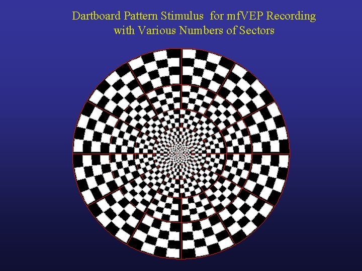 Dartboard Pattern Stimulus for mf. VEP Recording with Various Numbers of Sectors 