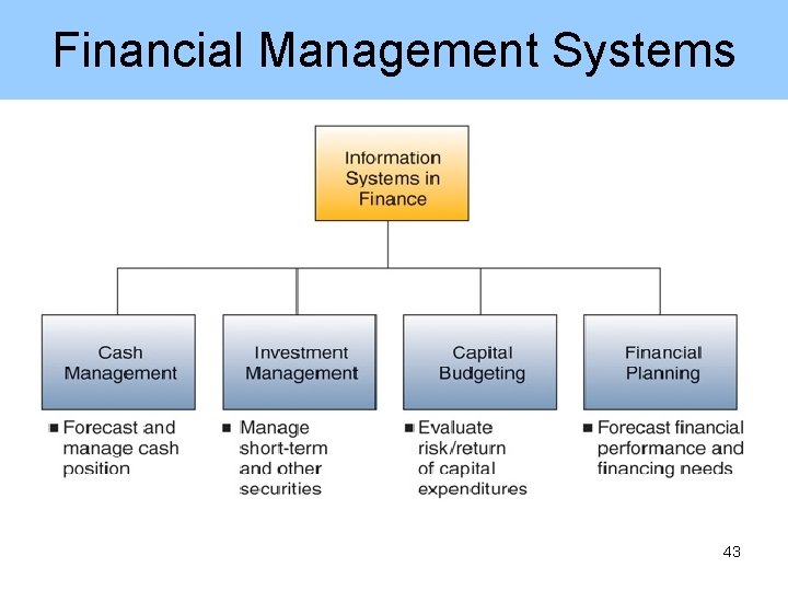 Financial Management Systems 43 