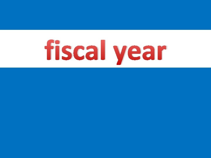 fiscal year 