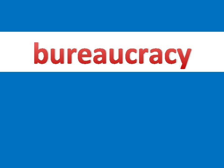 bureaucracy 