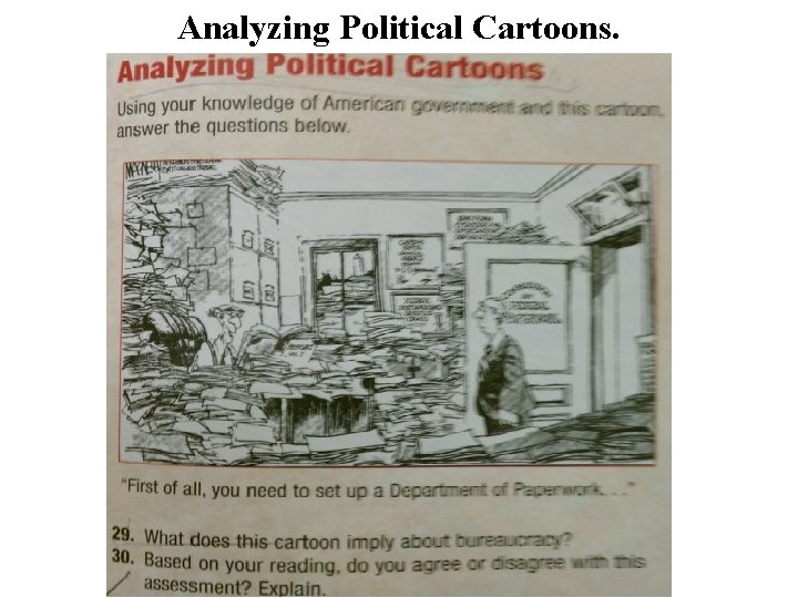 Analyzing Political Cartoons. 