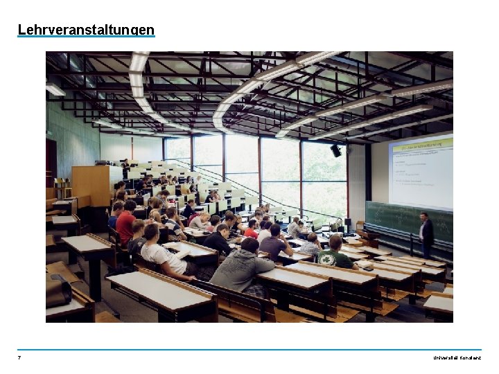 Lehrveranstaltungen 7 Universität Konstanz 