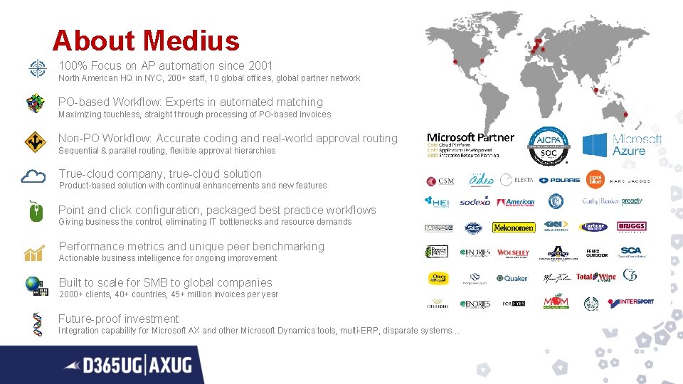 About Medius 100% Focus on AP automation since 2001 North American HQ in NYC,