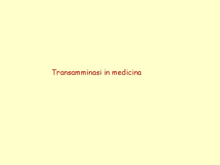 Transamminasi in medicina 