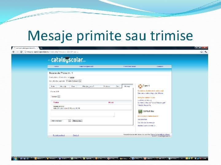 Mesaje primite sau trimise 