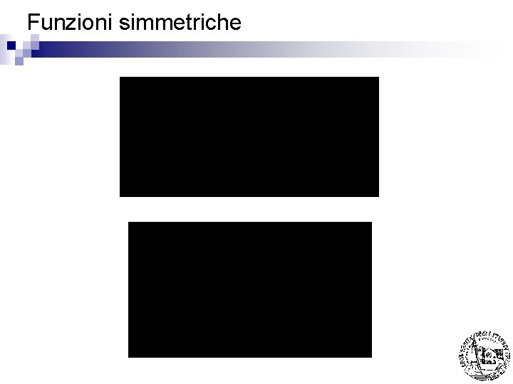 Funzioni simmetriche 