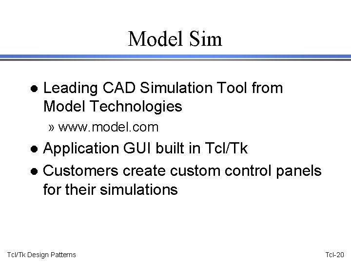 Model Sim l Leading CAD Simulation Tool from Model Technologies » www. model. com