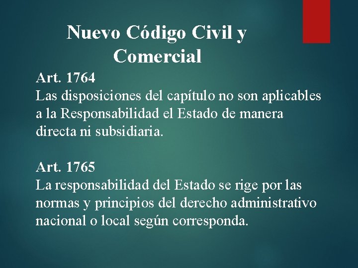 Nuevo Código Civil y Comercial Art. 1764 Las disposiciones del capítulo no son aplicables