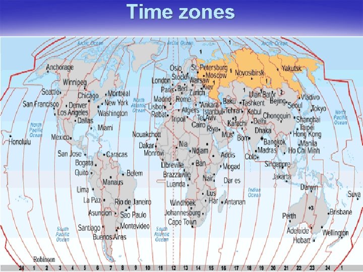 Time zones 