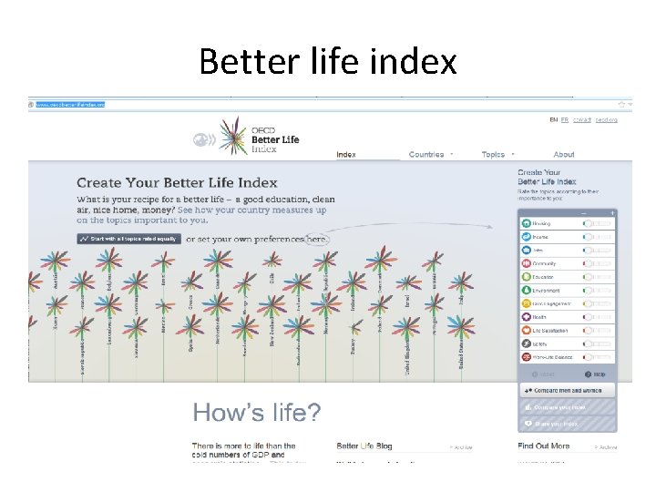 Better life index 