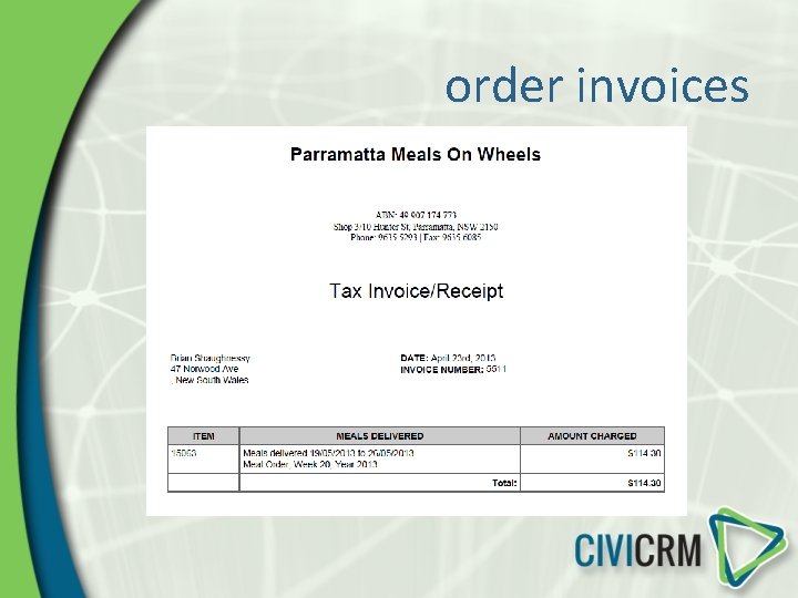 order invoices 