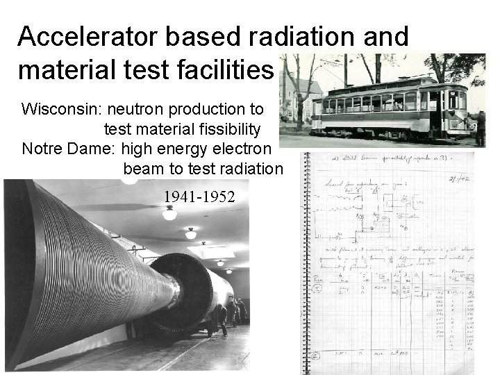 Accelerator based radiation and material test facilities Wisconsin: neutron production to test material fissibility