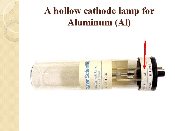 A hollow cathode lamp for Aluminum (Al) 