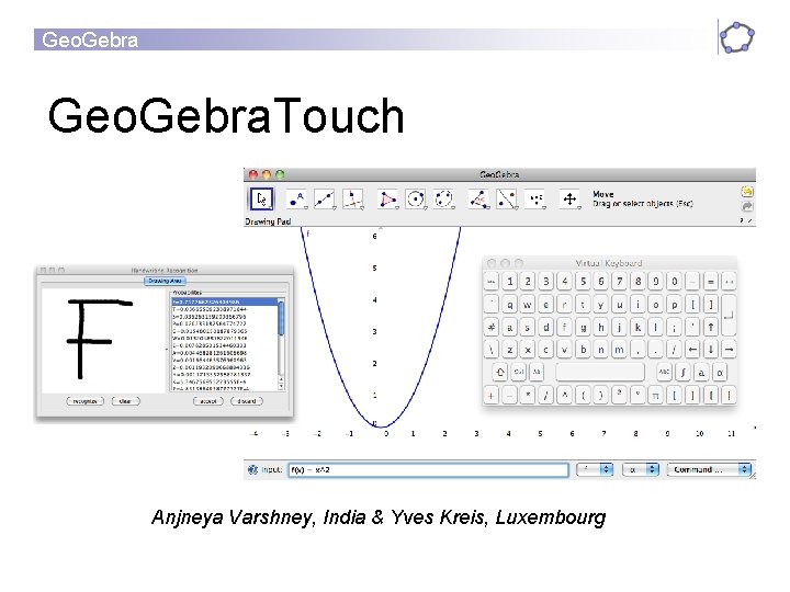 Geo. Gebra. Touch Anjneya Varshney, India & Yves Kreis, Luxembourg 