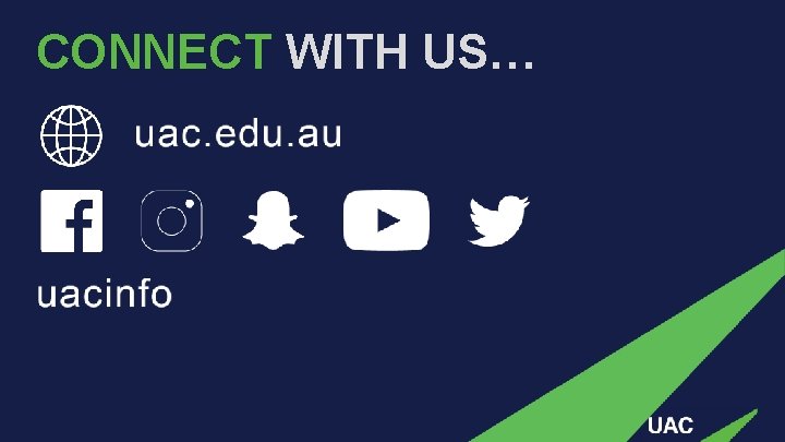 CONNECT WITH US…  CONNECT WITH US…