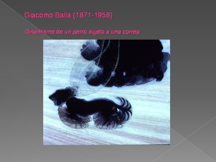 Giacomo Balla (1871 -1958) Dinamismo de un perro sujeto a una correa 