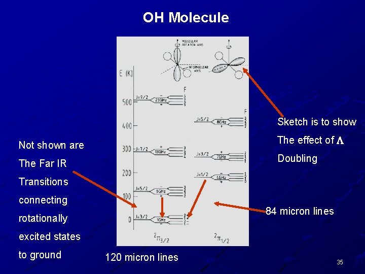 OH Molecule Sketch is to show Not shown are The effect of L The