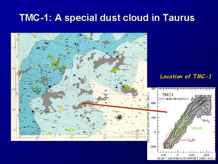 TMC-1: A special dust cloud in Taurus Location of TMC-1 8 