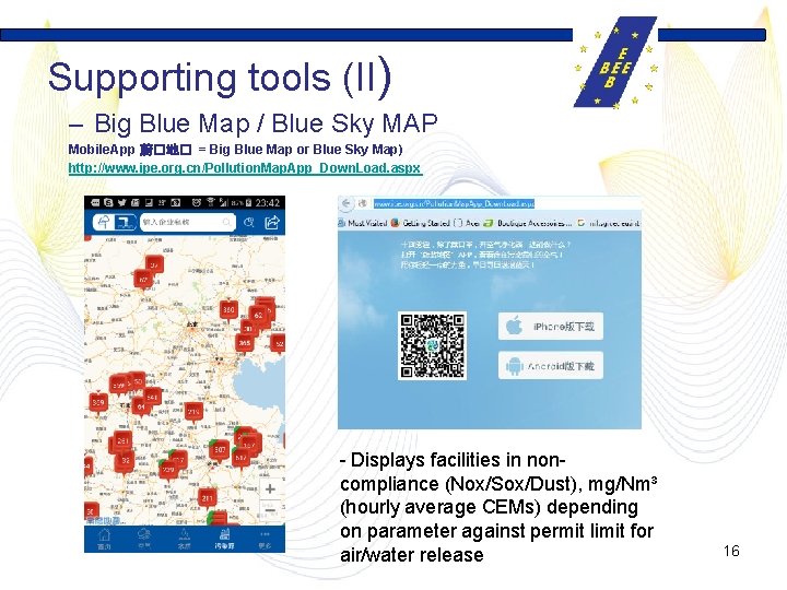 Supporting tools (II) – Big Blue Map / Blue Sky MAP Mobile. App 蔚�地�