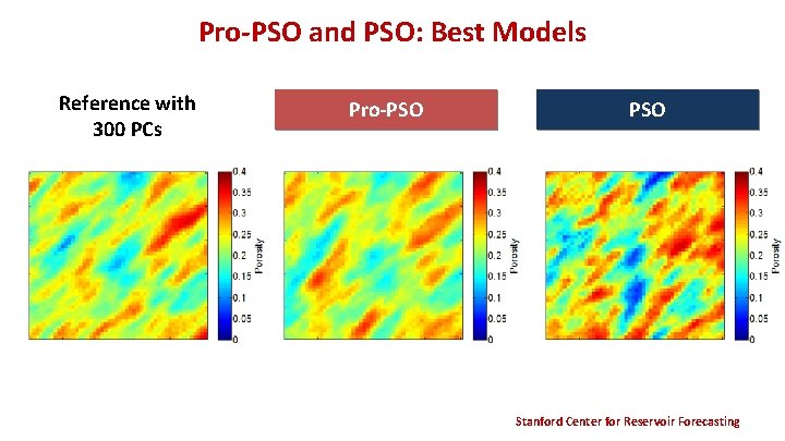 Pro-PSO and PSO: Best Models Reference with 300 PCs Pro-PSO Stanford Center for Reservoir