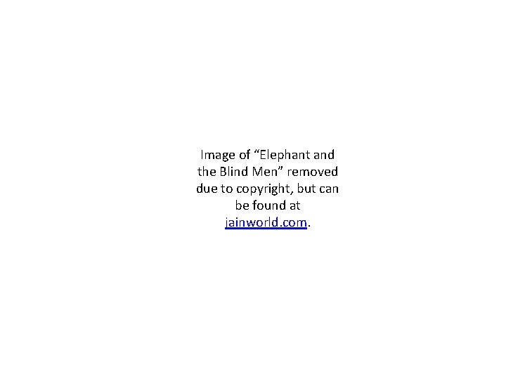 Image of “Elephant and the Blind Men” removed due to copyright, but can be