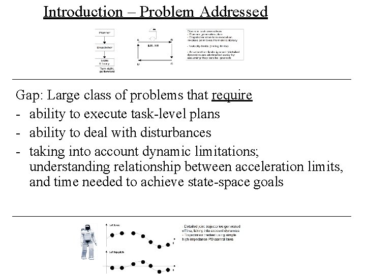 Introduction – Problem Addressed Gap: Large class of problems that require - ability to