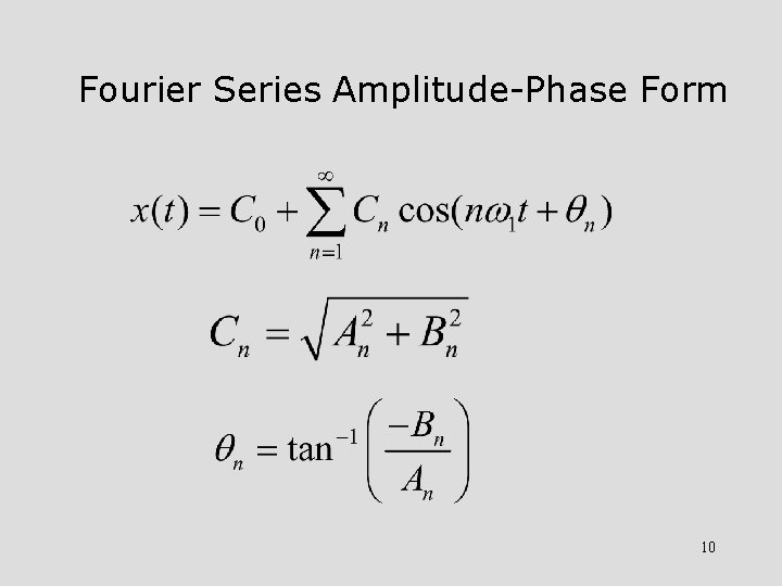 Fourier Series Amplitude-Phase Form 10 