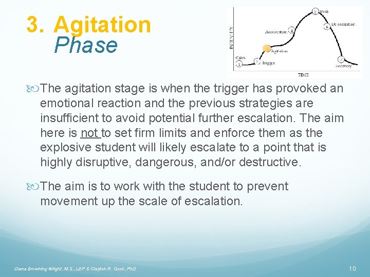3. Agitation Phase The agitation stage is when the trigger has provoked an emotional