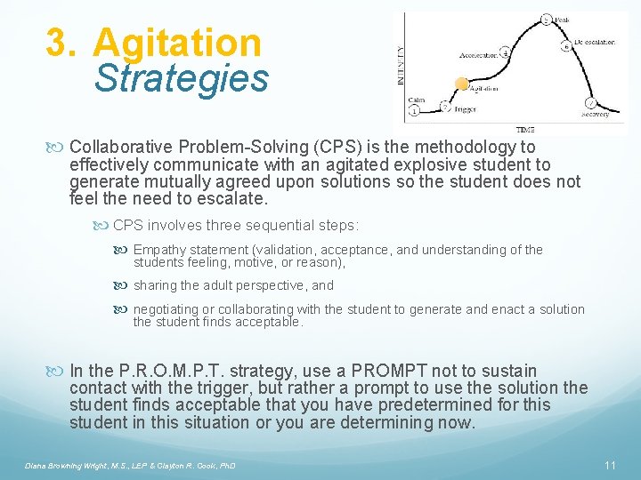 3. Agitation Strategies Collaborative Problem-Solving (CPS) is the methodology to effectively communicate with an