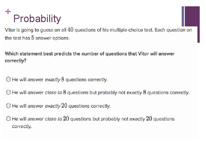 + Probability 