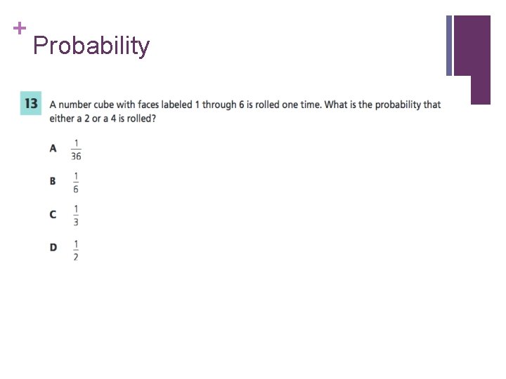 + Probability 