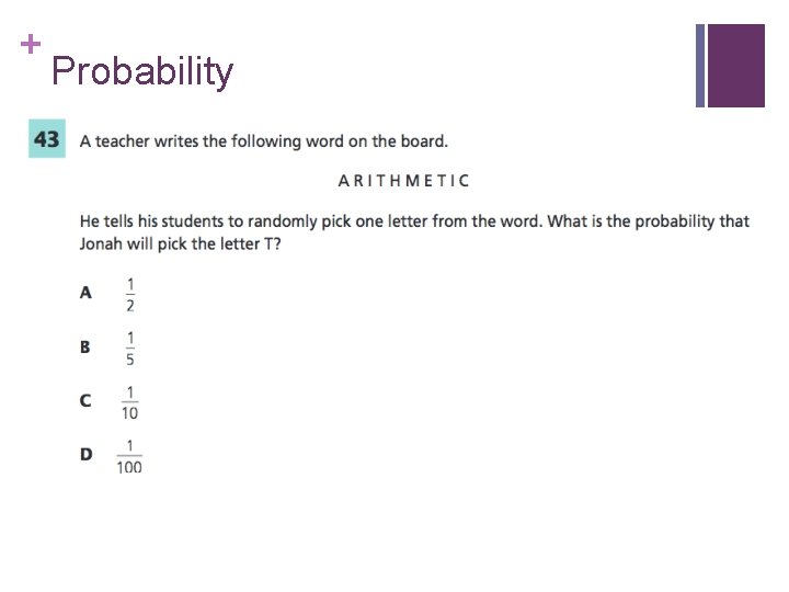 + Probability 