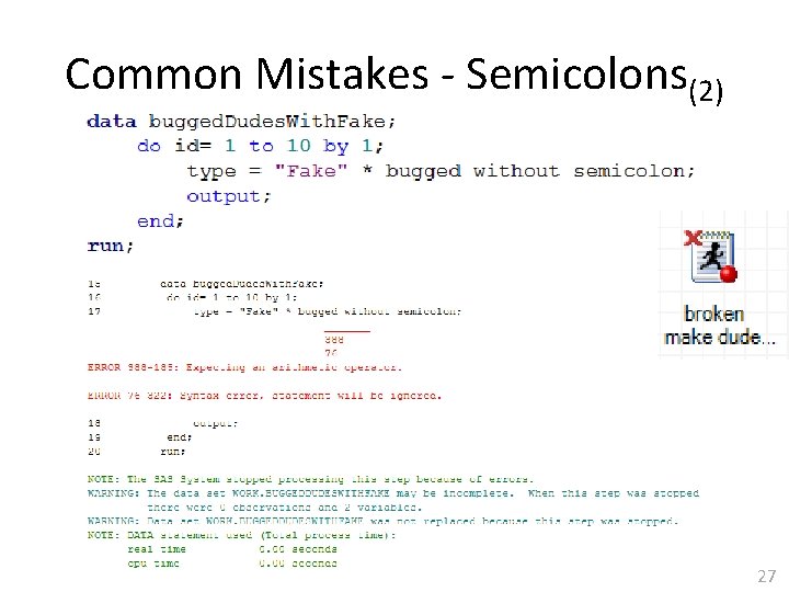 Common Mistakes - Semicolons(2) 27 