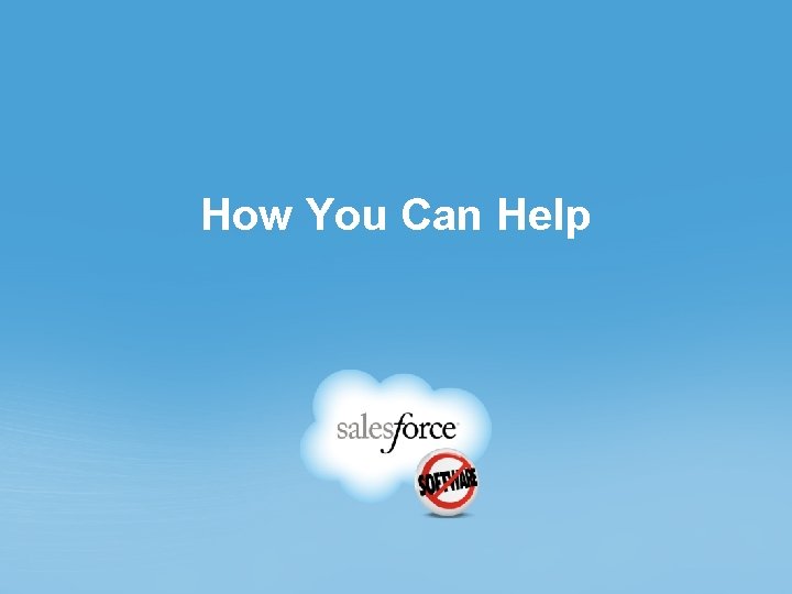 How You Can Help 