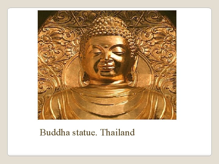 Buddha statue. Thailand 